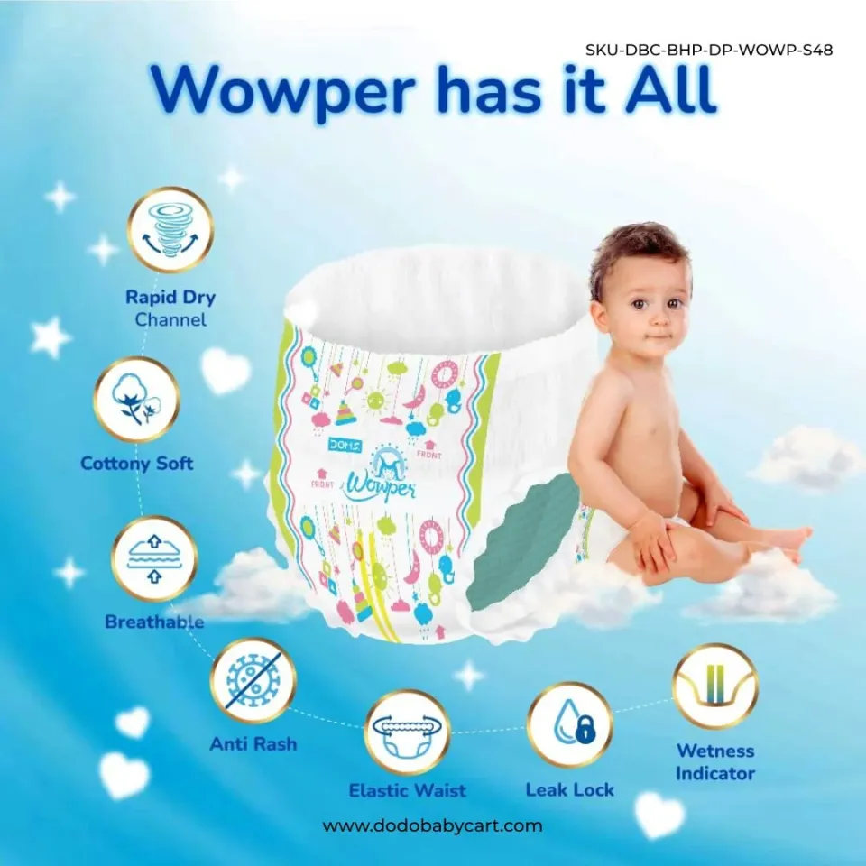 DOMS Wowper Fresh Diaper Pants — S