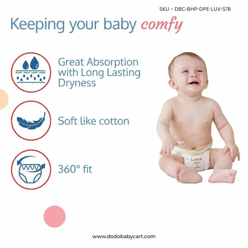 LuvLap Easy Diaper Pants — S